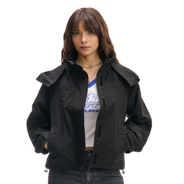 Cropp Cropp - Crna jakna s kapuljačom - CRNO