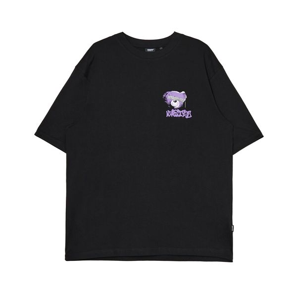Cropp Cropp - Crna majica kratkih rukava s printom - CRNO
