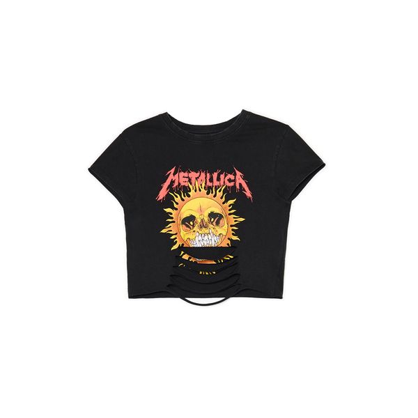 Cropp Cropp - Crop top Metallica - CRNO