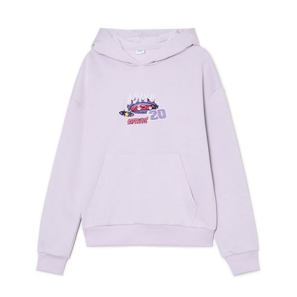 Cropp Cropp - Dukserica s aplikacija - lavanda