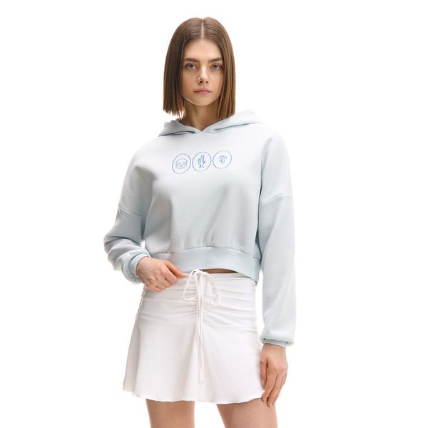 Cropp Cropp - Dukserica s kapuljačom - bledoplavo