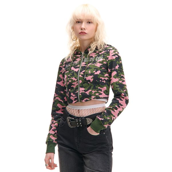 Cropp Cropp - Dukserica s kapuljačom i dezenom - šareno