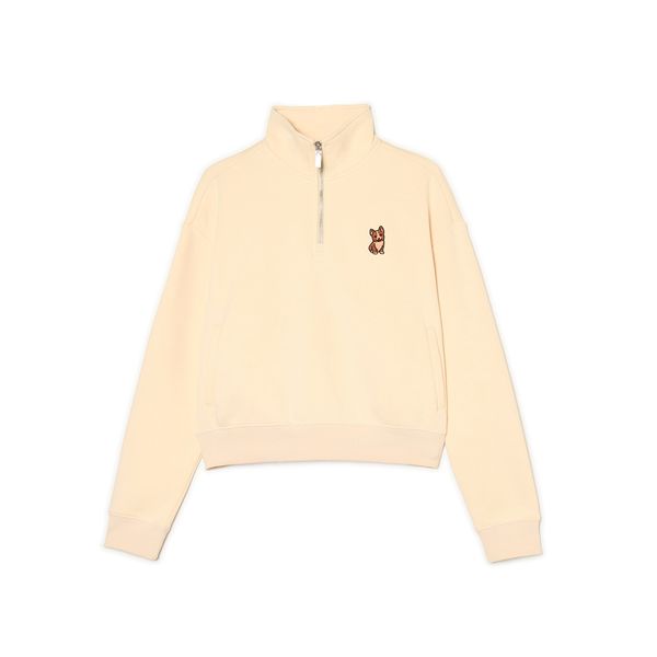 Cropp Cropp - Dukserica s podignutim okovratnikom - BEŽ