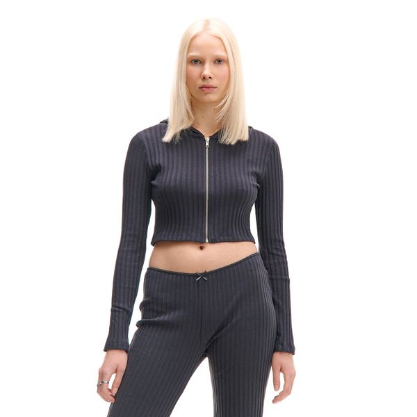 Cropp Cropp - Dukserica s rajsferšlusom - tamno siva