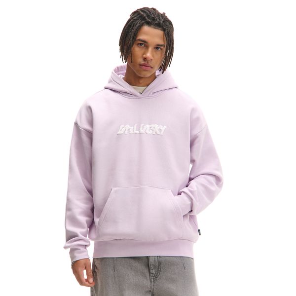 Cropp Cropp - Dukserica sa kapuljačom i printom - lavanda