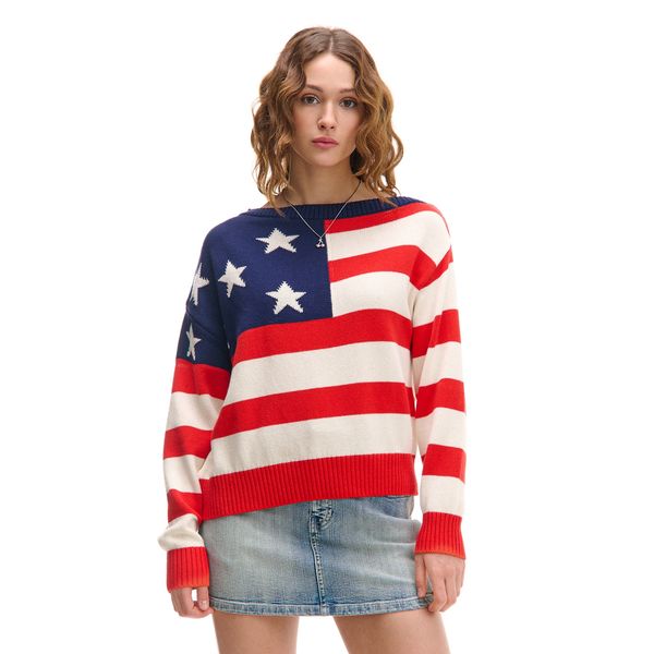 Cropp Cropp - Džemper s printom - šareno