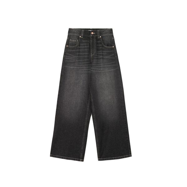 Cropp Cropp - Farmerke wide leg - CRNO