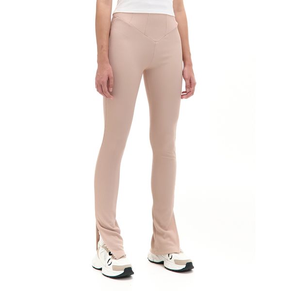 Cropp Cropp - Flare pantalone - BEŽ