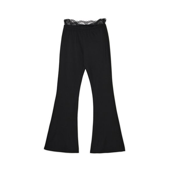 Cropp Cropp - Flare pantalone - CRNO