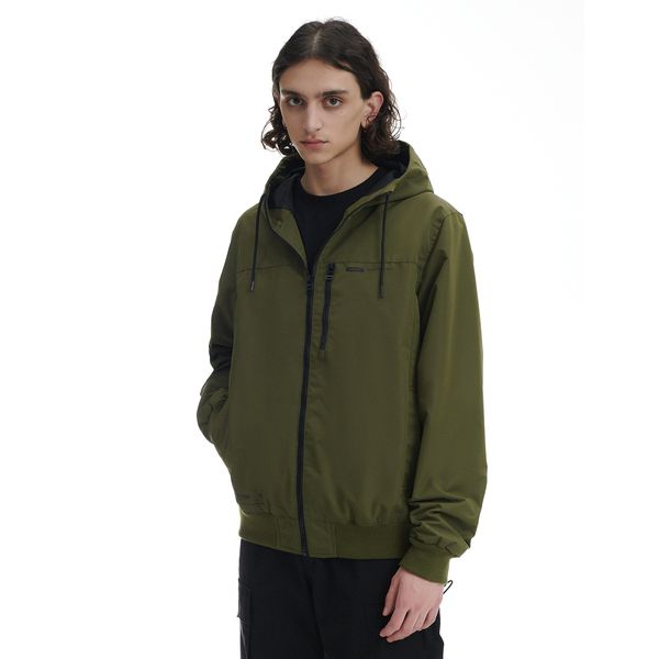 Cropp Cropp - Jakna s kapuljačom - maslina