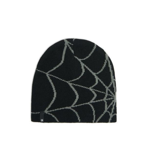 Cropp Cropp - Kapa beanie s printom - CRNO