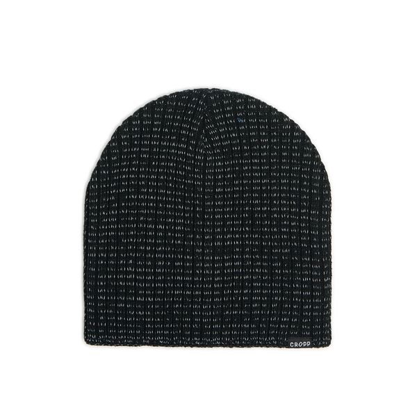 Cropp Cropp - Kapa beanie s printom - CRNO