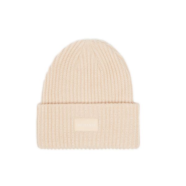 Cropp Cropp - Kapa beanie sa zakrpom - BEŽ