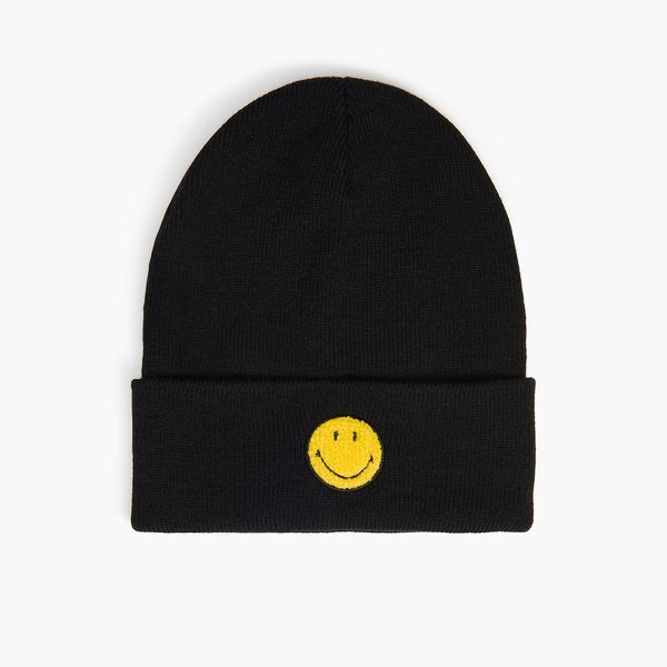 Cropp Cropp - Kapa beanie Smiley® - CRNO