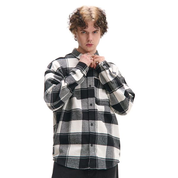 Cropp Cropp - Karirana košulja - white