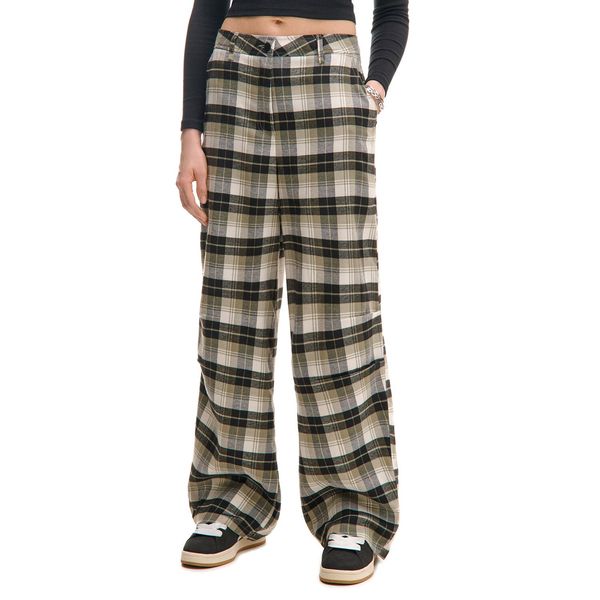 Cropp Cropp - Karirane pantalone - tamno siva