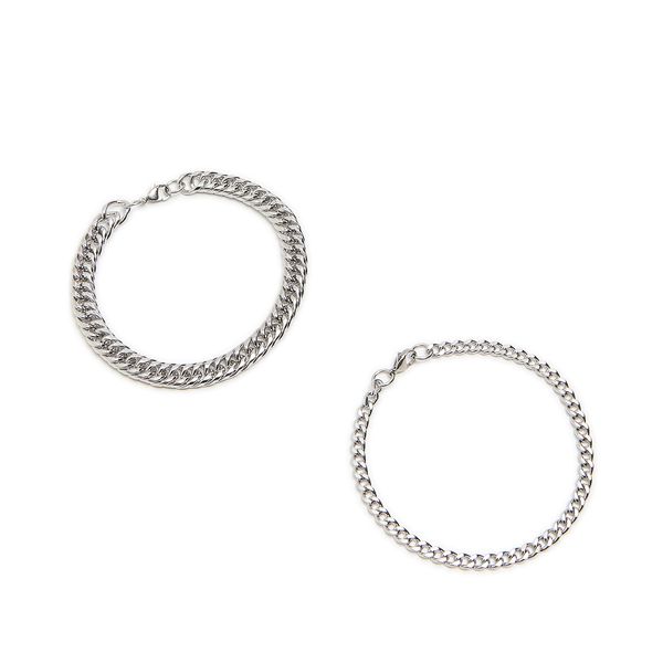 Cropp Cropp - Komplet narukvica - srebro