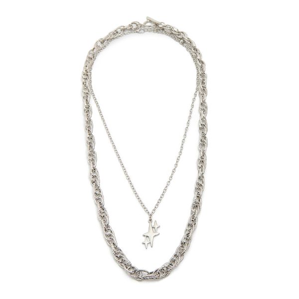 Cropp Cropp - Komplet ogrlica - srebro