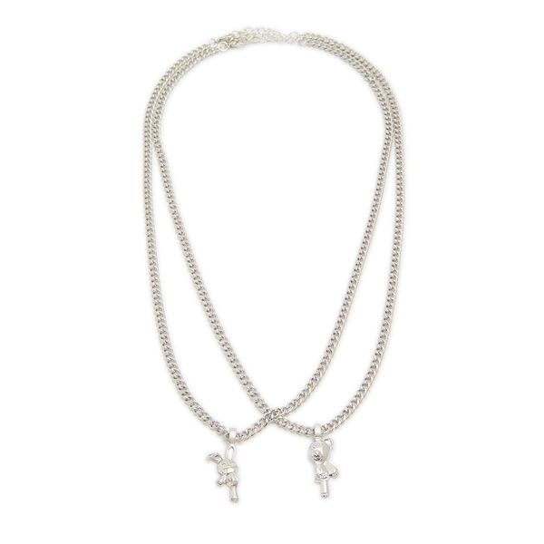 Cropp Cropp - Komplet ogrlica - srebro