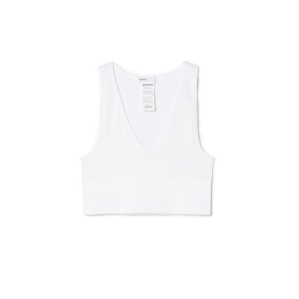 Cropp Cropp - Kratki beli top - white