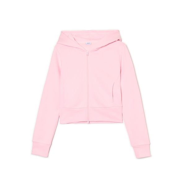 Cropp Cropp - Ljubičasta dukserica s kapuljačom - pastelno pink