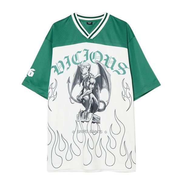 Cropp Cropp - Majica kratkih rukava s dezenom - green