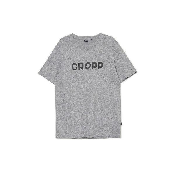 Cropp Cropp - Majica kratkih rukava s natpisom - light grey