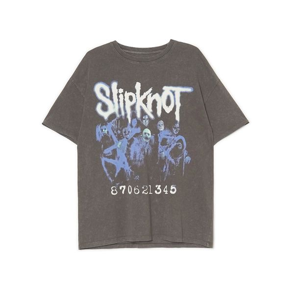 Cropp Cropp - Majica kratkih rukava s printom Slipknot - tamno siva