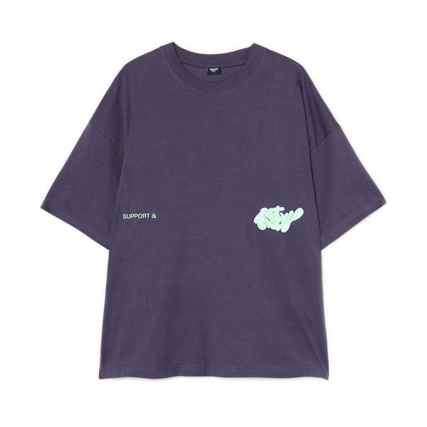 Cropp Cropp - Majica kratkih rukava s printom - tamno siva