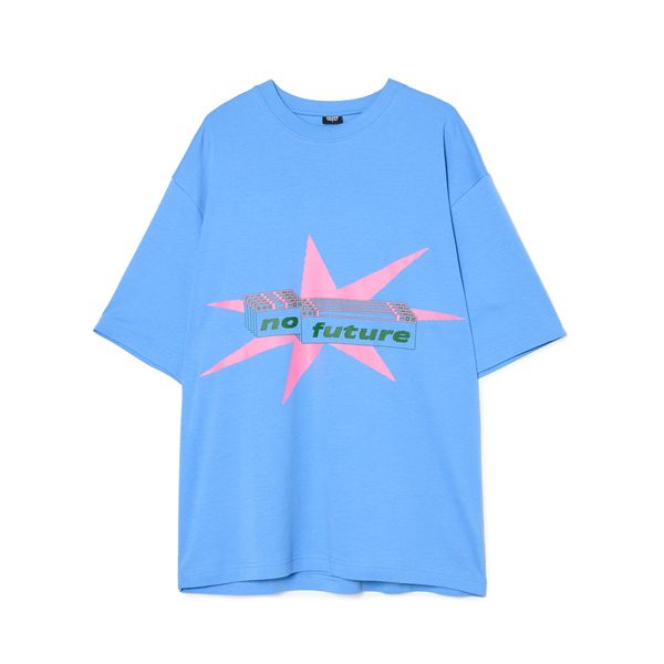 Cropp Cropp - Majica kratkih rukava s printom - zumbul plava