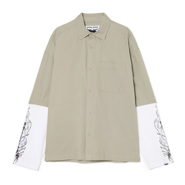 Cropp Cropp - MEN`S SHIRT - maslina