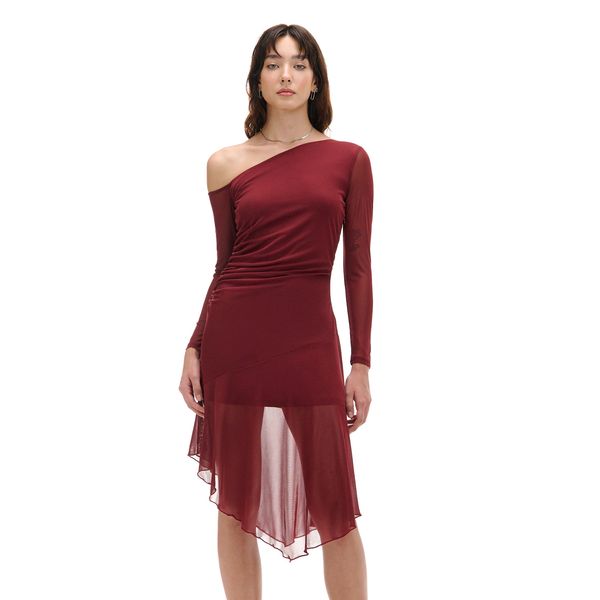 Cropp Cropp - Midi haljina - bordo