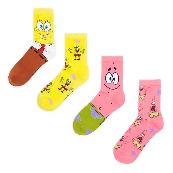 Cropp Cropp - Pakovanje od 2 para čarapa SpongeBob SquarePants - šareno