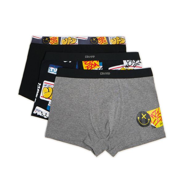 Cropp Cropp - Pakovanje od 3 para bokserica - CRNO