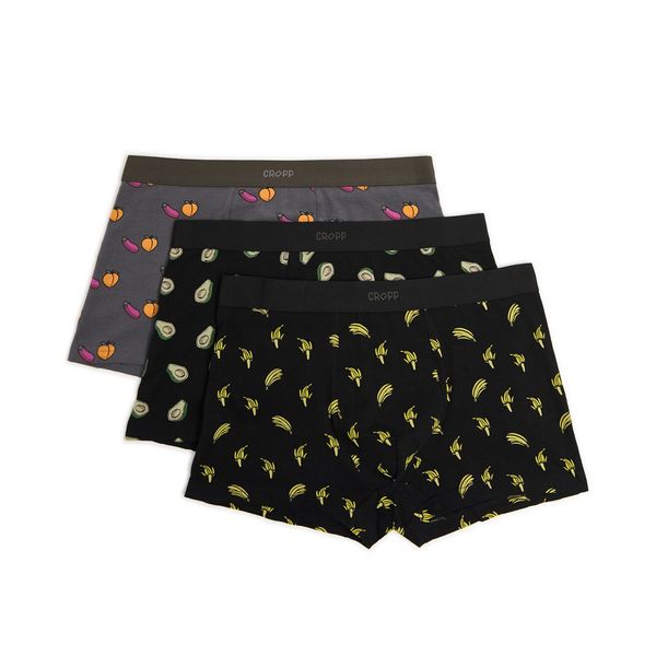 Cropp Cropp - Pakovanje od 3 para bokserica - tamno siva