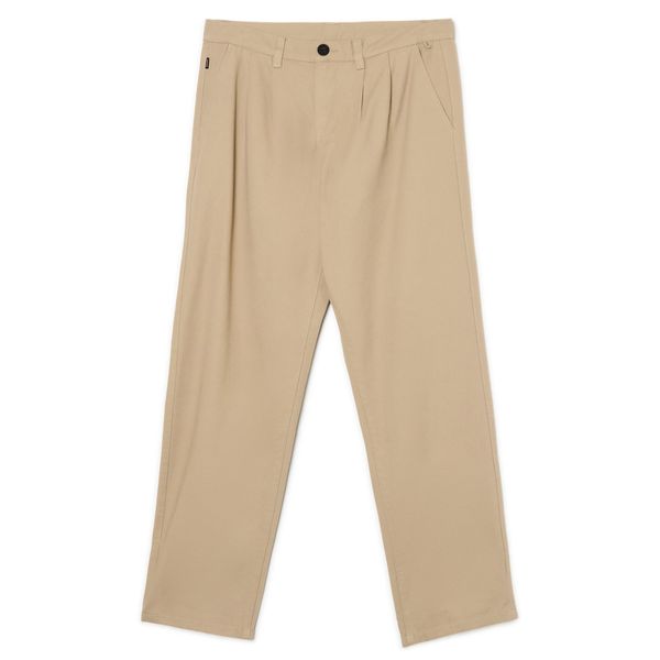 Cropp Cropp - Pantalone od žerseja - BEŽ