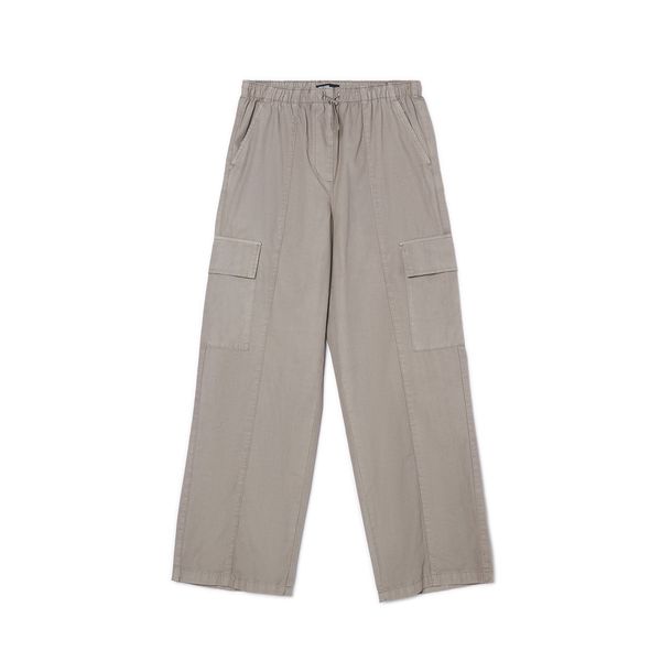 Cropp Cropp - Pantalone s cargo džepovima - maslina