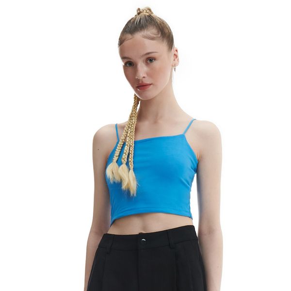 Cropp Cropp - Plavi crop top - zumbul plava