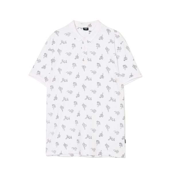 Cropp Cropp - Polo majica s printom - white