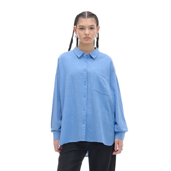 Cropp Cropp - Predimenzionirana obična košulja - PLAVA