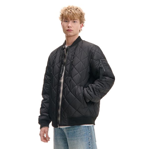 Cropp Cropp - Prošivena bomber jakna - CRNO