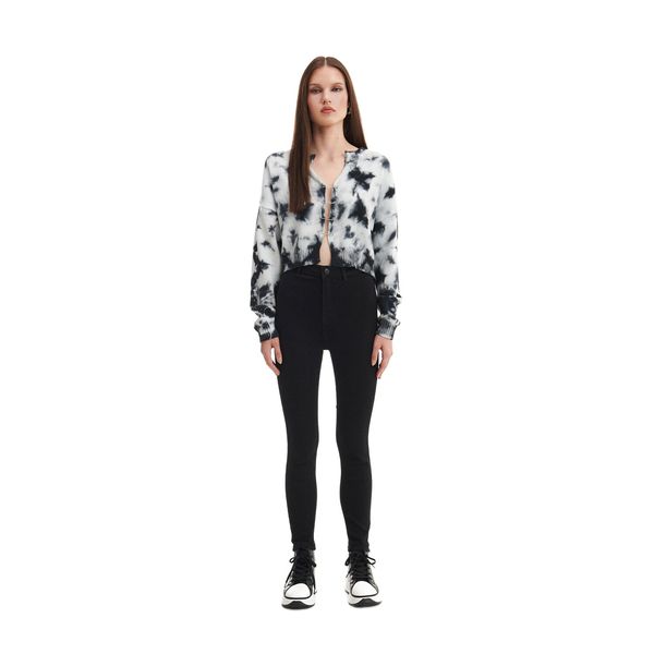 Cropp Cropp - Skinny farmerke PETITE - CRNO