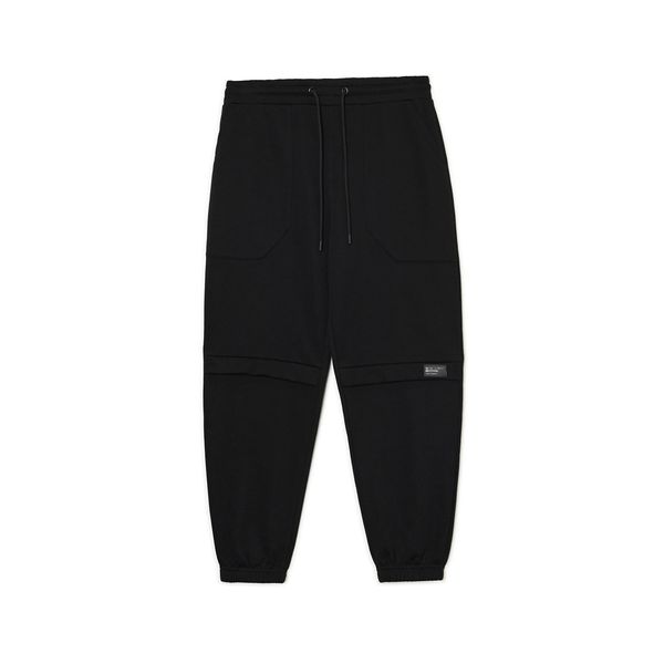 Cropp Cropp - Sportske jogger pantalone - CRNO