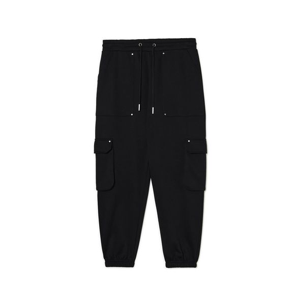 Cropp Cropp - Sportske jogger pantalone - CRNO