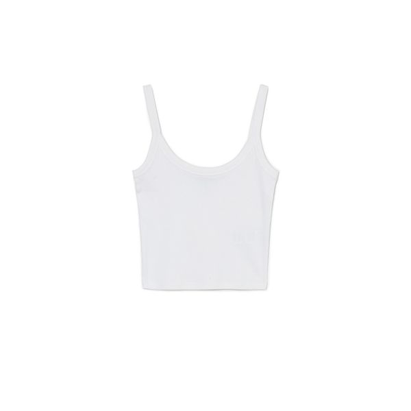 Cropp Cropp - Top na bretele - white