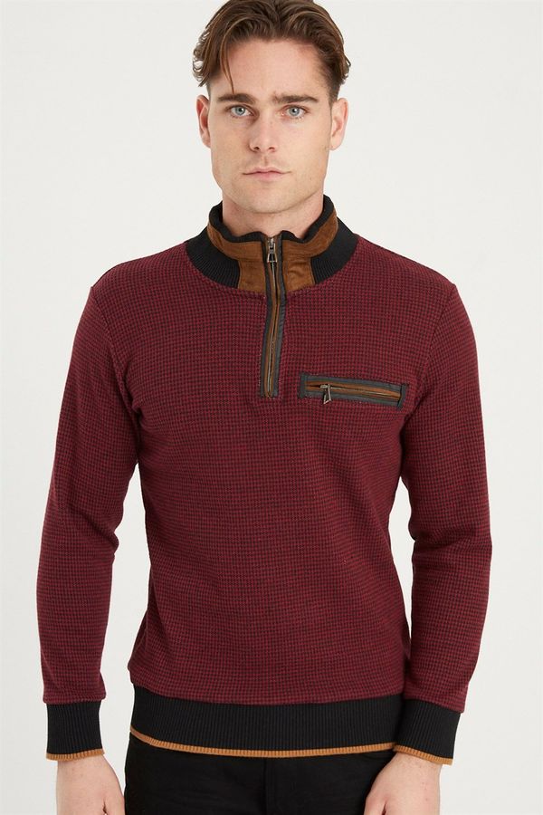 dewberry 1039 DEWBERRY MEN'S SWEATSHIRT-BURGUNDY