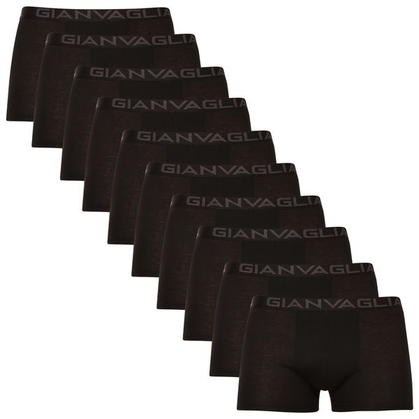 Gianvaglia 10PACK Men's Boxer Shorts Gianvaglia Black