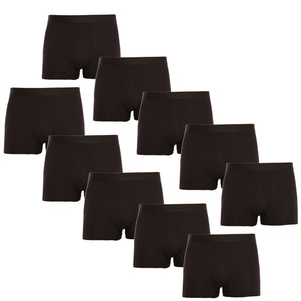 Nedeto 10PACK men's boxers Nedeto black