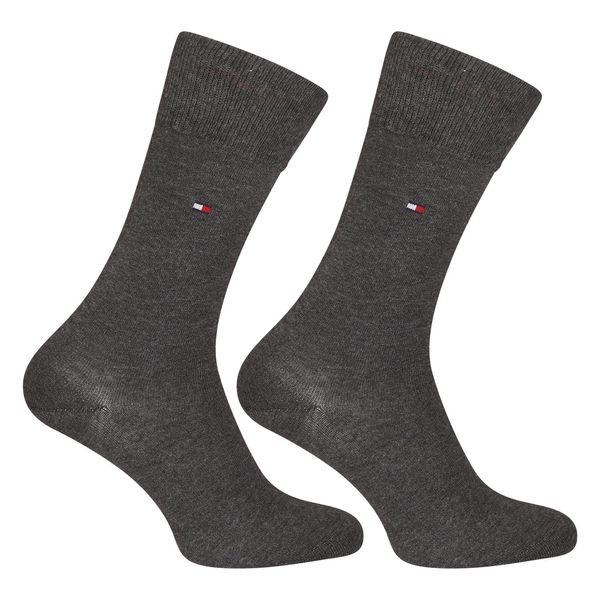Tommy Hilfiger 2PACK Men's Socks Tommy Hilfiger High Grey