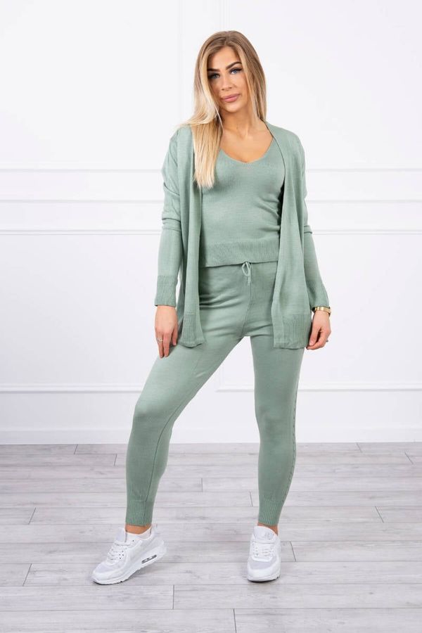 Kesi 3-piece sweater set dark mint